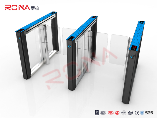 kaufen Brushed Surface Speed Gate Fastlane Drehscheibe Halbhöhe Drehscheibe mit Fingerabdruckleser online manufacture