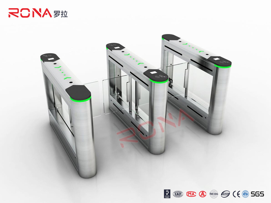 kaufen 304 Edelstahl Bi-Directional Turnstile Gates mit Kartenleser und Gleichstrom-Bürstenloser Motor online manufacture