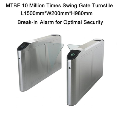 kaufen MTBF 10 Millionen Mal Swing Gate Turnstile L1500mm*W200mm*H980mm Einbruchsalarm für eine optimale Sicherheit online manufacture