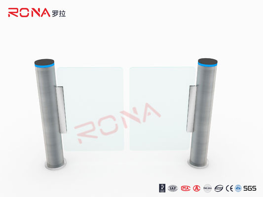 Geschwindigkeits-Tor-Drehkreuz-Supermarkt-Eingang des Edelstahl-304 mit intelligenter Zylinder-Tür