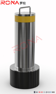 Aufruhrsicherer Aufzugstyp Rückziehbarer Verkehrsbollard Bewegliche Säule aus 304 Edelstahl