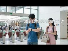 Automatisches Klappen-Sicherheitsbarriere-Tor, hüfthohes Drehkreuz mit Ticketsystem