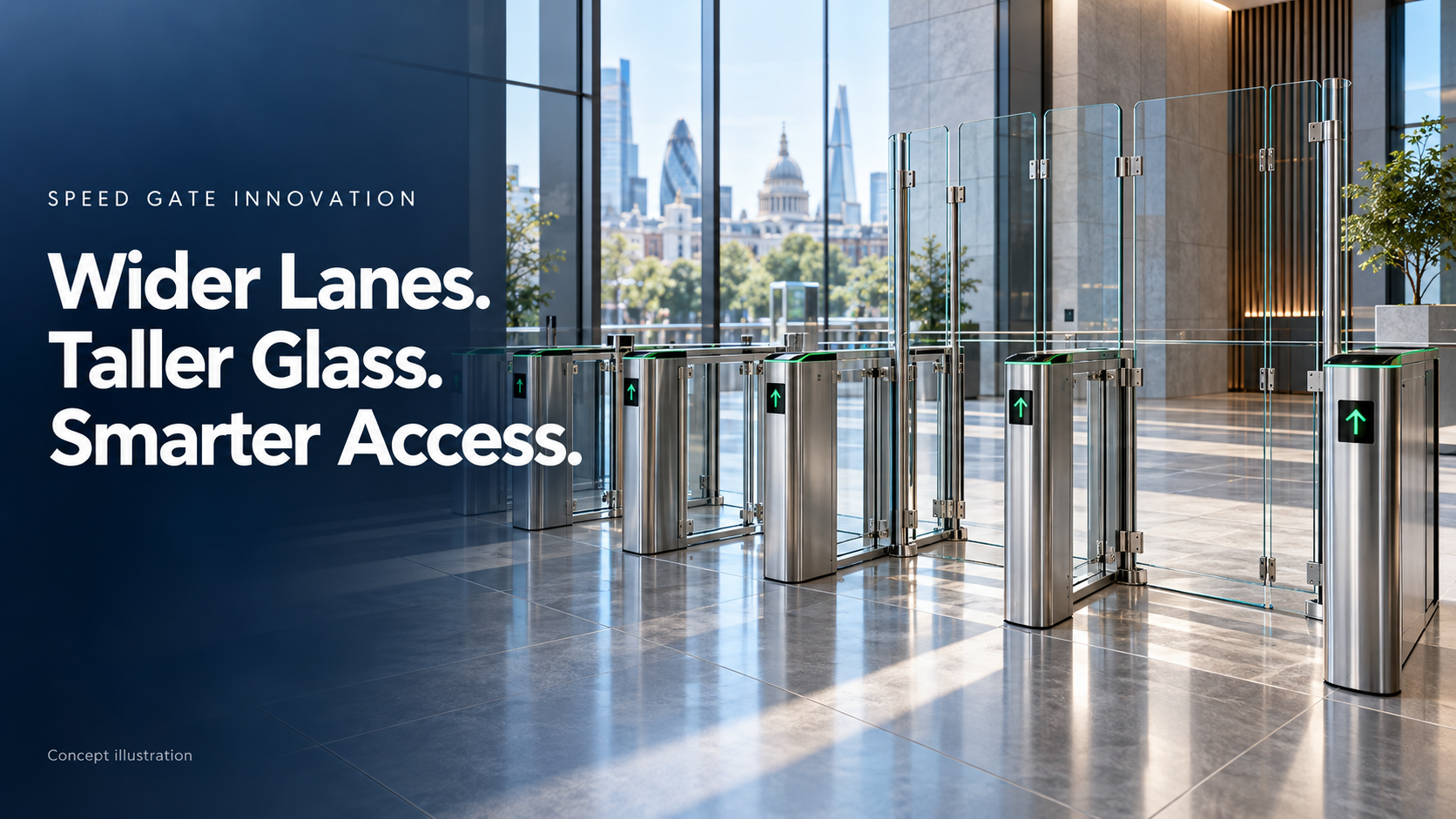Jüngste Firmenblogs über International Security Expo 2026 Highlights Three Speed Gate Trends: Wide Lanes, Tall Glass, Legacy Retrofit