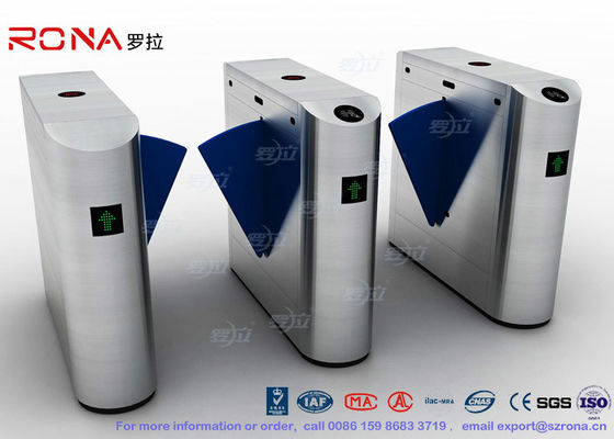 Eingangs-Klappen-Sperren-Tor-Drehkreuz SUS 304 mit Fingerabdruck-Erkennungssystem