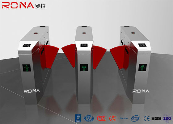 Bidirektionales Klappen-Sperren-Tor-Drehkreuz-zweispuriges Barcode-Scanner-langlebiges Gut